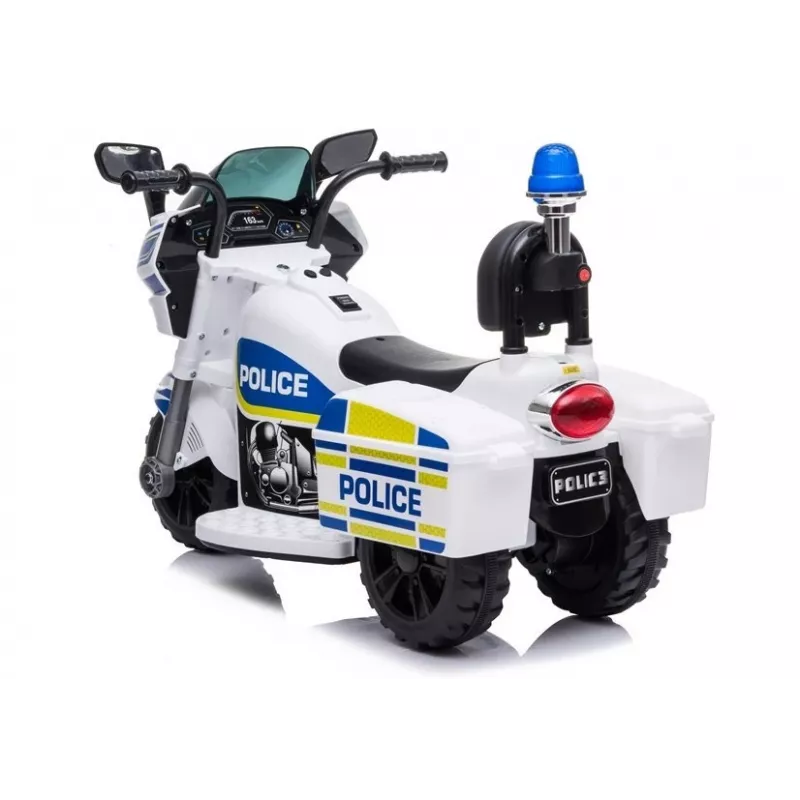 LEAN CARS Moto de policía eléctrica TR1912 Blanco