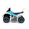 LEAN CARS Quad policía eléctrico infantil GTS1188-A blanco luces LED música espacio de almacenamiento