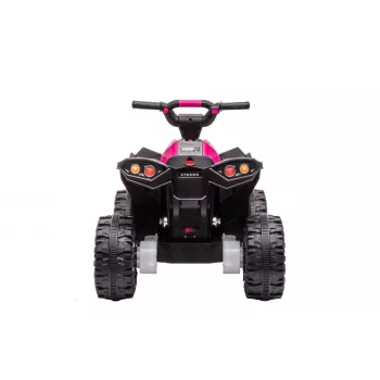 LEAN CARS quad eléctrico para niños HL568 rosa – ATV infantil 12V 2x30W con música, luces LED, capacidad de carga 30 kg