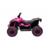 LEAN CARS quad eléctrico para niños HL568 rosa – ATV infantil 12V 2x30W con música, luces LED, capacidad de carga 30 kg