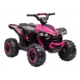 LEAN CARS quad eléctrico para niños HL568 rosa – ATV infantil 12V 2x30W con música, luces LED, capacidad de carga 30 kg