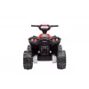 LEAN CARS quad eléctrico HL568 rojo ATV infantil a batería de 6V con luces LED y música