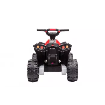 LEAN CARS quad eléctrico HL568 rojo ATV infantil a batería de 6V con luces LED y música