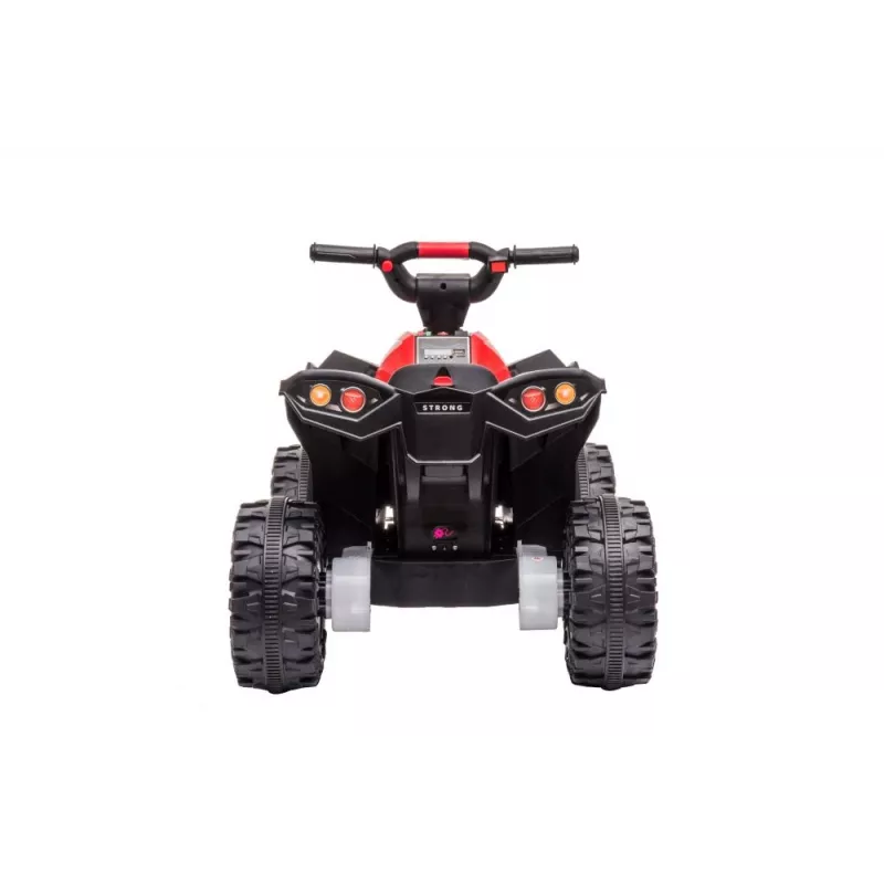LEAN CARS quad eléctrico HL568 rojo ATV infantil a batería de 6V con luces LED y música