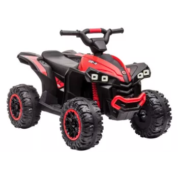 LEAN CARS quad eléctrico HL568 rojo ATV infantil a batería de 6V con luces LED y música