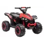 LEAN CARS quad eléctrico HL568 rojo ATV infantil a batería de 6V con luces LED y música