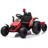 LEAN CARS Tractor eléctrico infantil HZB-200 con remolque rojo