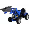 LEAN CARS Tractor eléctrico para montar con pala excavadora azul
