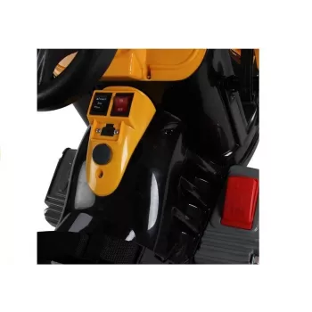 LEAN CARS Tractor eléctrico para montar con pala excavadora naranja
