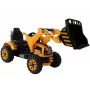 LEAN CARS Tractor eléctrico para montar con pala excavadora naranja