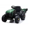 LEAN CARS Tractor eléctrico con remolque BDM0925 verde militar