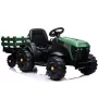 LEAN CARS Tractor eléctrico con remolque BDM0925 verde militar