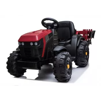 LEAN CARS Tractor eléctrico con remolque BDM0925 Rojo
