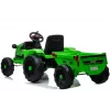 LEAN CARS Tractor eléctrico con remolque CH9959 verde