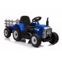 LEAN CARS Tractor eléctrico infantil con remolque XMX611 azul