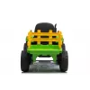 LEAN CARS Tractor eléctrico infantil con remolque XMX611 luces LED verde