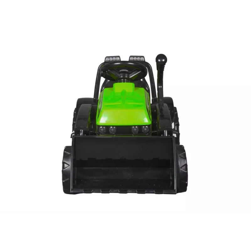 LEAN CARS Tractor eléctrico montable ZP1001B verde con pala y claxon 15140