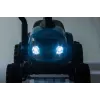 LEAN CARS tractor eléctrico con remolque A009 azul - vehículo 12V, 2x35W, mando a distancia