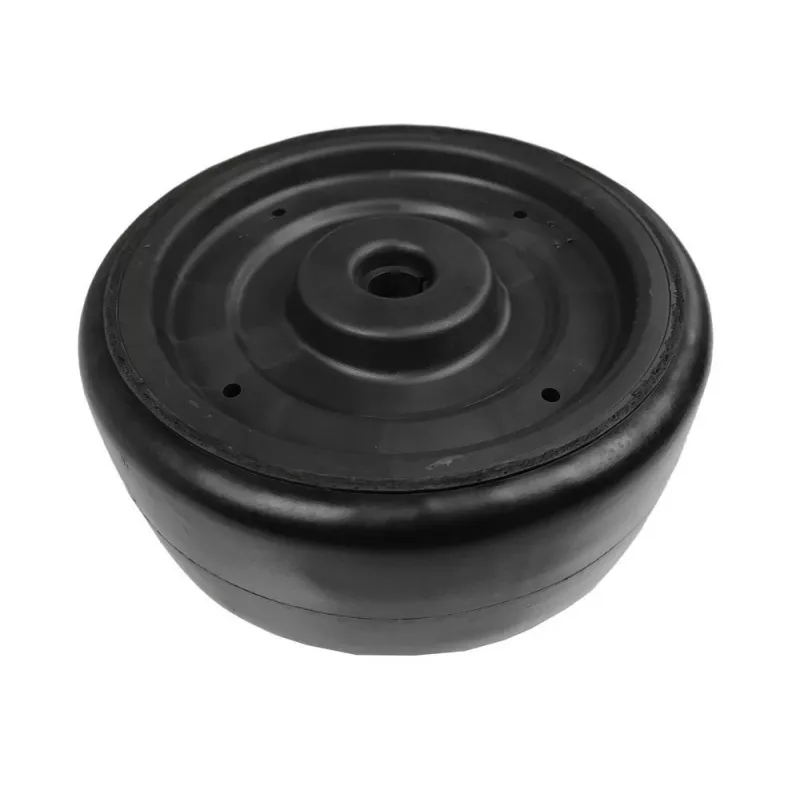 LEAN CARS Rueda delantera para kart SX1968 - neumático de espuma EVA de 220 mm, llanta de ABS, negra