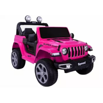 LEAN CARS Vehículo de batería FT-938 rosa pintado 4x4