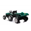 LEAN CARS HC-306 tractor a batería con remolque verde oscuro 24V
