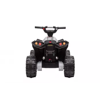 LEAN CARS HL568 Quad eléctrico blanco para niños – 12V 2x35W, ruedas EVA, luces LED, MP3/USB/AUX (Modelo 13558)