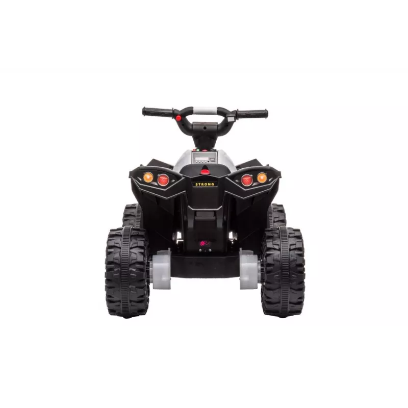 LEAN CARS HL568 Quad eléctrico blanco para niños – 12V 2x35W, ruedas EVA, luces LED, MP3/USB/AUX (Modelo 13558)