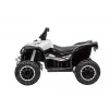 LEAN CARS HL568 Quad eléctrico blanco para niños – 12V 2x35W, ruedas EVA, luces LED, MP3/USB/AUX (Modelo 13558)