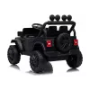 LEAN CARS Jeep Rubicon DK-JWR558 Coche infantil eléctrico con batería de 24V para niños, Negro
