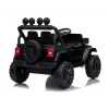 LEAN CARS Jeep Rubicon DK-JWR558 Coche infantil eléctrico con batería de 24V para niños, Negro