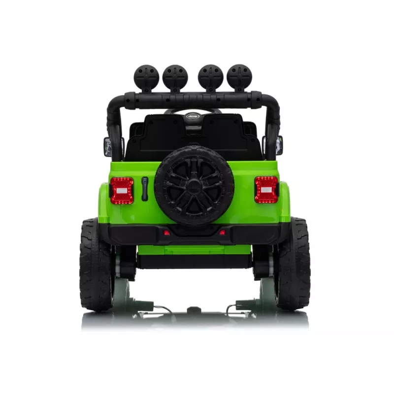 LEAN CARS Jeep Rubicon DK-JWR558 24V Verde Vehículo a batería para montar