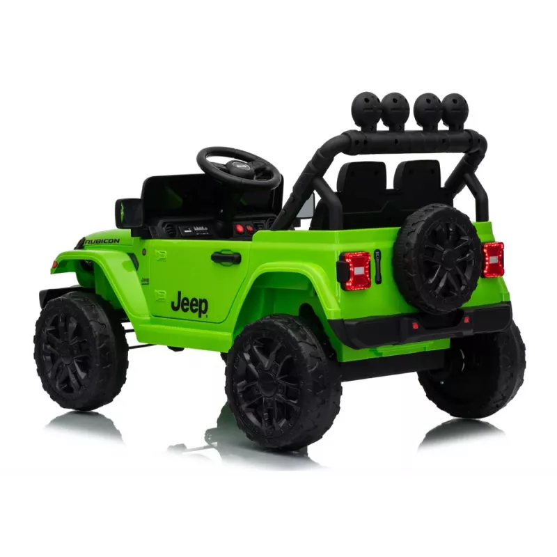 LEAN CARS Jeep Rubicon DK-JWR558 24V Verde Vehículo a batería para montar