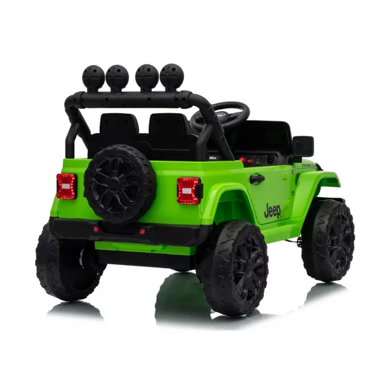 LEAN CARS Jeep Rubicon DK-JWR558 24V Verde Vehículo a batería para montar