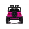 LEAN CARS Jeep Rubicon DK-JWR558 24V Rosa Vehículo montable a batería