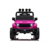 LEAN CARS Jeep Rubicon DK-JWR558 24V Rosa Vehículo montable a batería