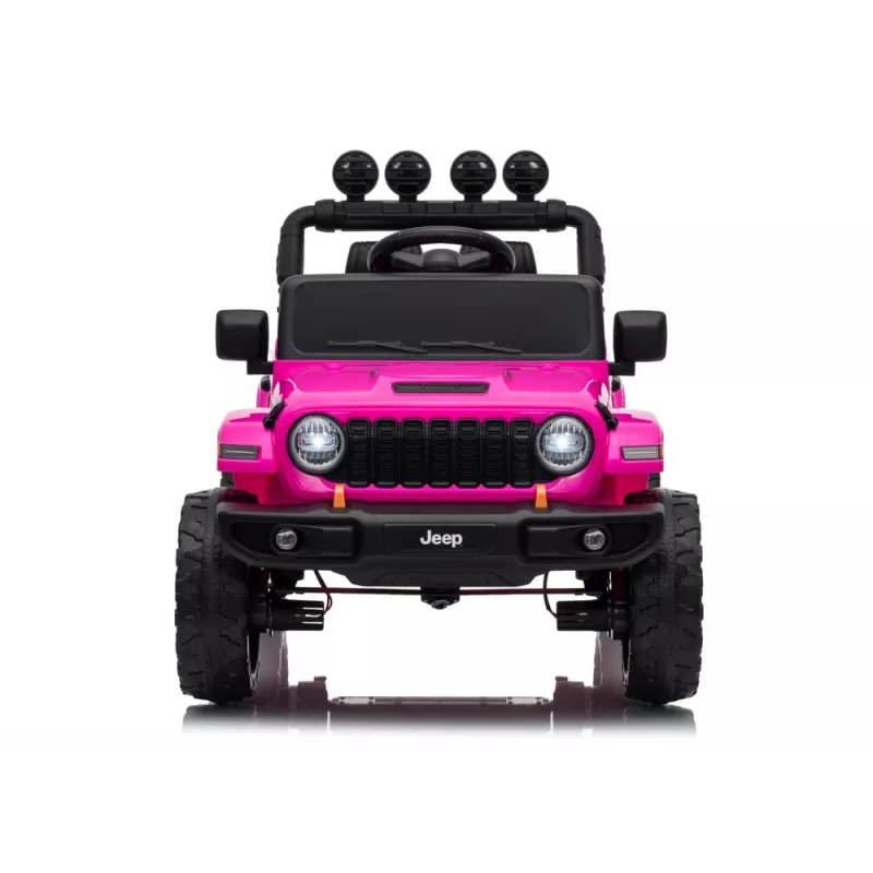 LEAN CARS Jeep Rubicon DK-JWR558 24V Rosa Vehículo montable a batería