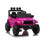 LEAN CARS Jeep Rubicon DK-JWR558 24V Rosa Vehículo montable a batería