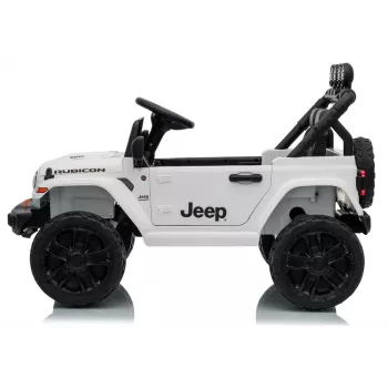 Vehículo infantil eléctrico LEAN CARS Jeep Rubicon DK-JWR558 24V Blanco