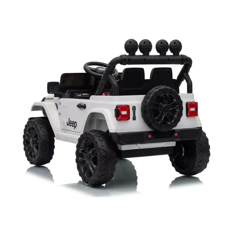 Vehículo infantil eléctrico LEAN CARS Jeep Rubicon DK-JWR558 24V Blanco