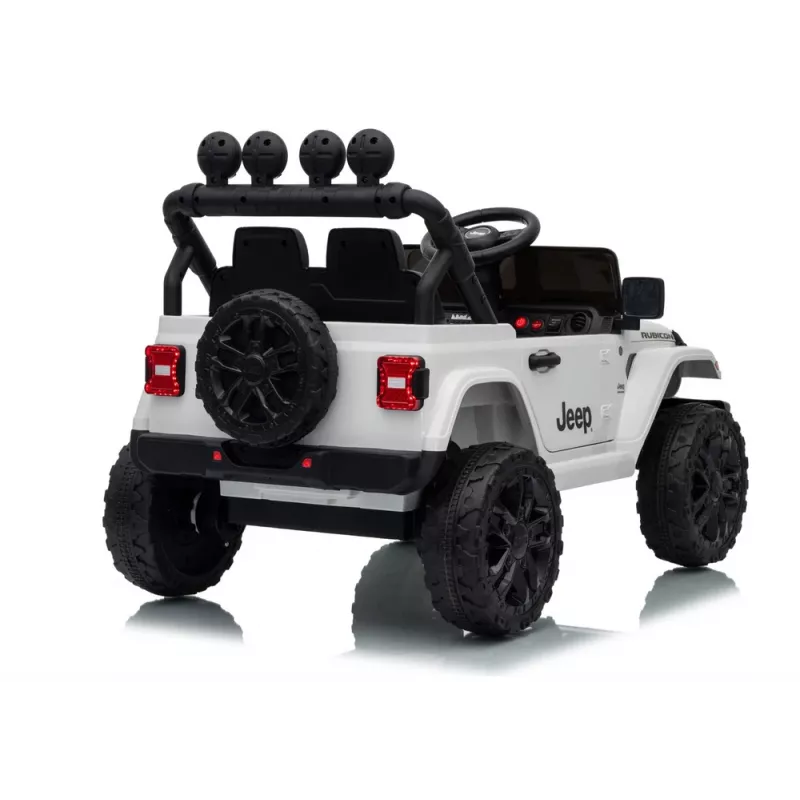 Vehículo infantil eléctrico LEAN CARS Jeep Rubicon DK-JWR558 24V Blanco