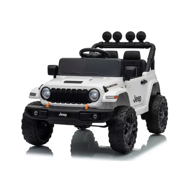 Vehículo infantil eléctrico LEAN CARS Jeep Rubicon DK-JWR558 24V Blanco