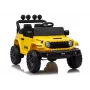 LEAN CARS Jeep Rubicon DK-JWR558 24V vehículo infantil a batería amarillo con mando a distancia