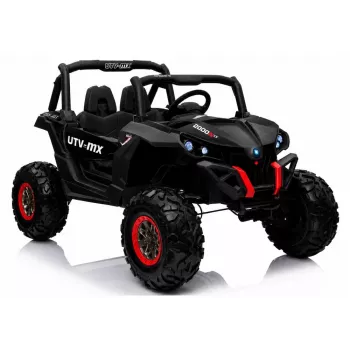 LEAN CARS Jeep XMX603 Coche eléctrico para niños - Negro con MP4