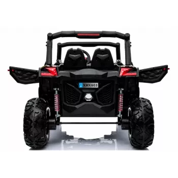 LEAN CARS Jeep XMX603 Coche eléctrico para niños - Blanco con MP4
