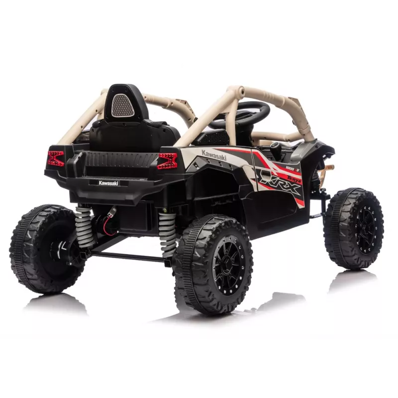 LEAN CARS Kawasaki JS330 coche a batería 24V 5Ah negro y beige