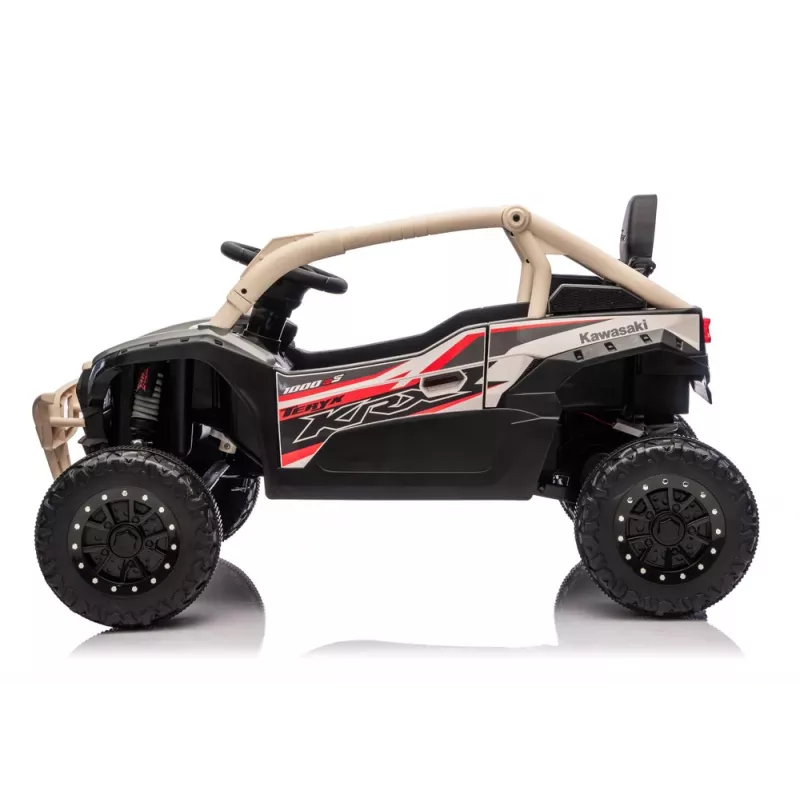 LEAN CARS Kawasaki JS330 coche a batería 24V 5Ah negro y beige