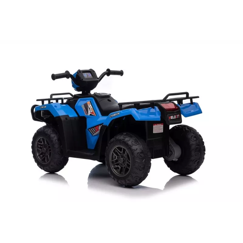 LEAN CARS Quad eléctrico infantil JC915 Azul – 12V, 2x35W, ruedas EVA
