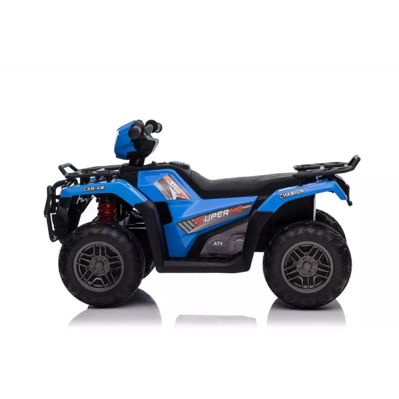 LEAN CARS Quad eléctrico infantil JC915 Azul – 12V, 2x35W, ruedas EVA
