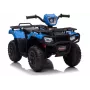 LEAN CARS Quad eléctrico infantil JC915 Azul – 12V, 2x35W, ruedas EVA