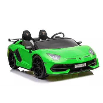 LEAN CARS Lamborghini Aventador SX2028 Coche eléctrico para niños, verde